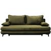 2-sitzer-sofa Mit Schlaffunktion Look B: 217 Cm - Dunkelgrün/Schwarz, Design, Textil (217/73/86/106cm) - MID.YOU