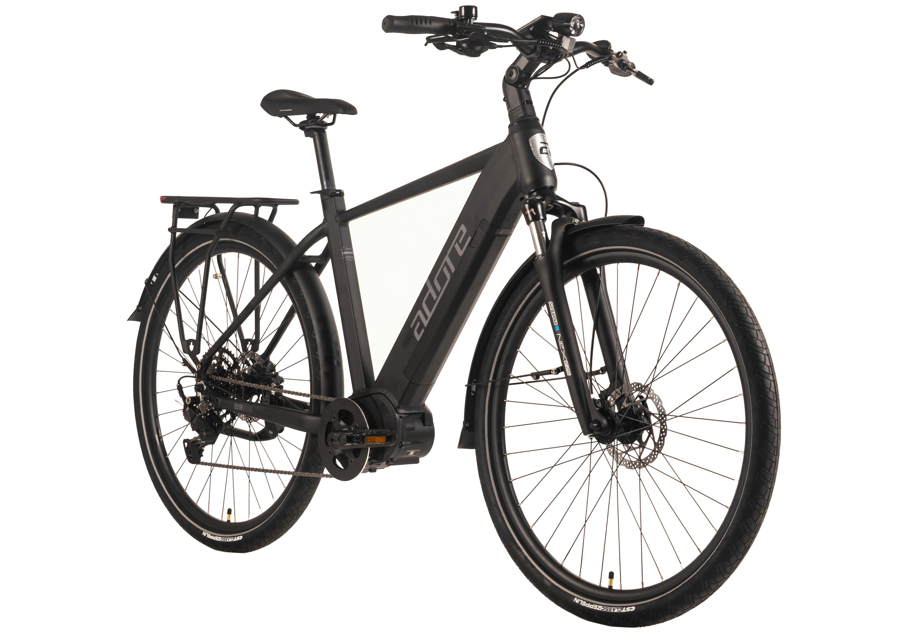 E-trekkingbike 28'' Schwarz Matt - Schwarz, LIFESTYLE, Metall (180/70/100cm)
