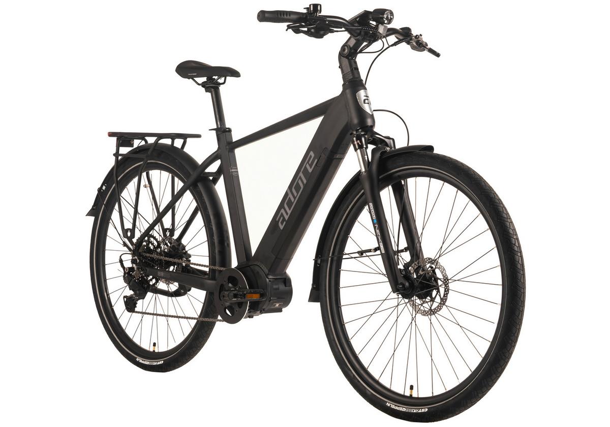 E-Trekkingbike 28'' Schwarz Matt - Schwarz, LIFESTYLE, Metall (180/70/100cm)