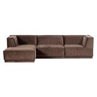 ECKSOFA Manu Braun 160x286cm - Braun, MODERN, Textil (160/286cm) - Livetastic