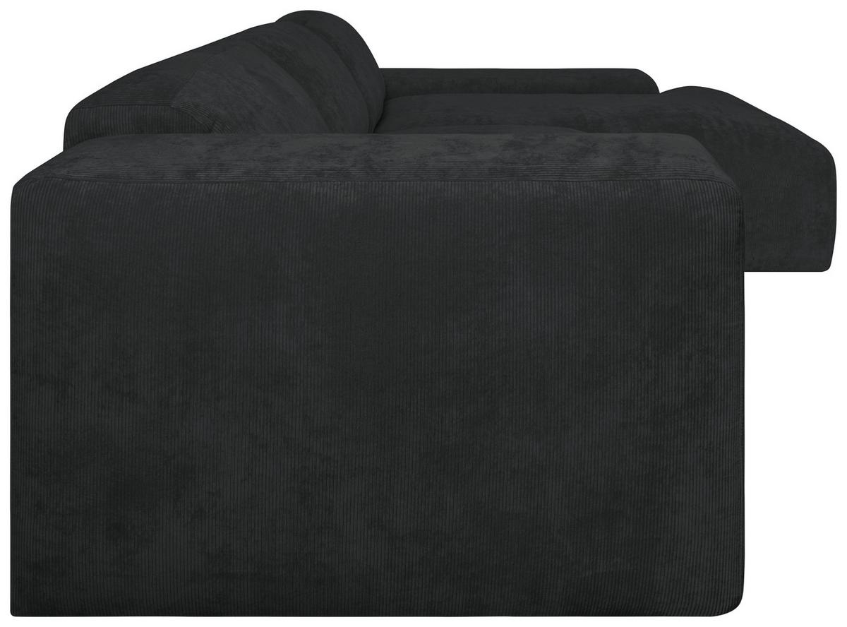 Ecksofa Hannah Schwarz 343x170 Cm - Schwarz, Design, Textil (343/170cm) - MID.YOU
