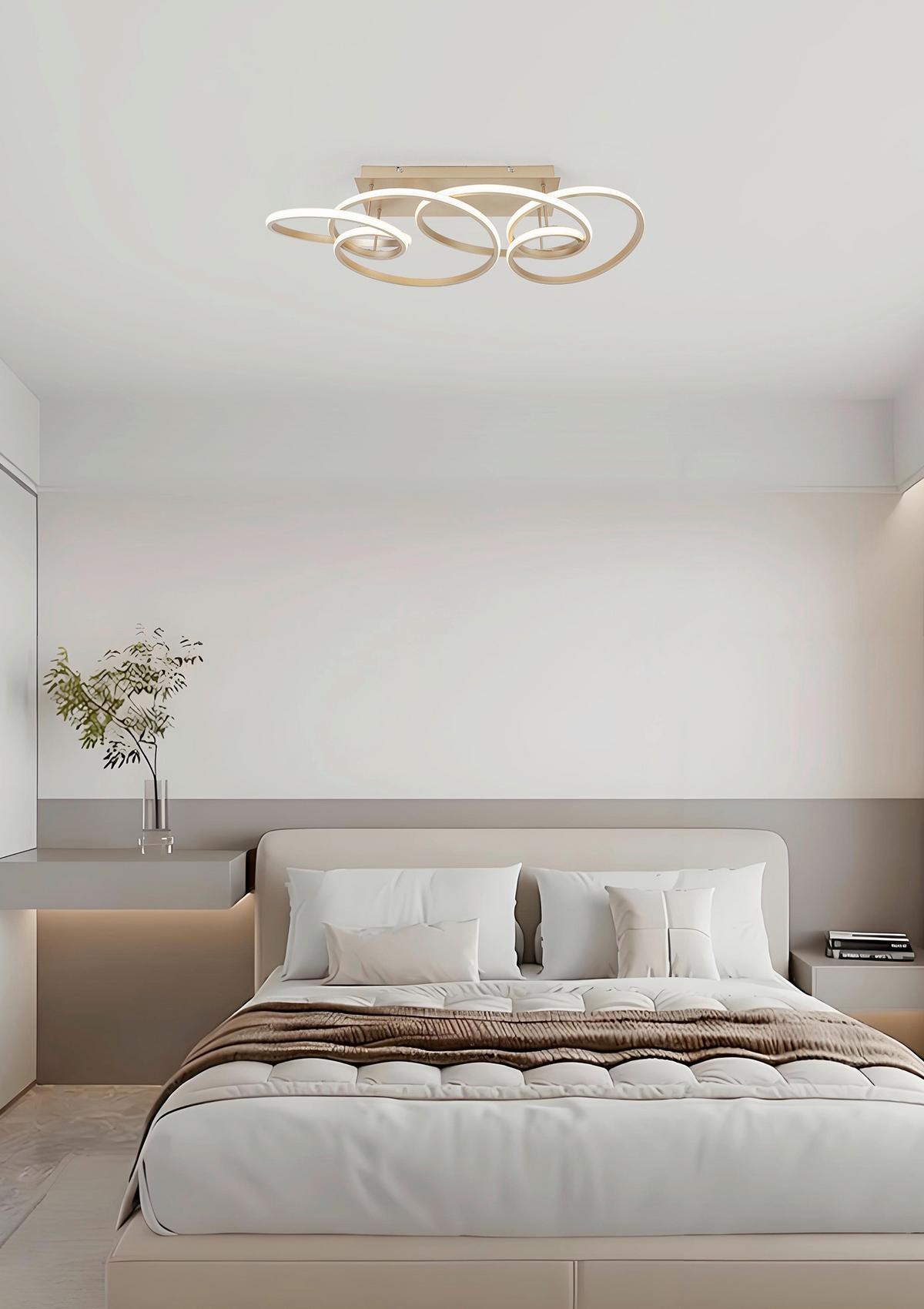 STROPNÉ LED SVIETIDLO JULI - cappuccino, Modern, kov/plast (70/40/25cm) - Premium Living