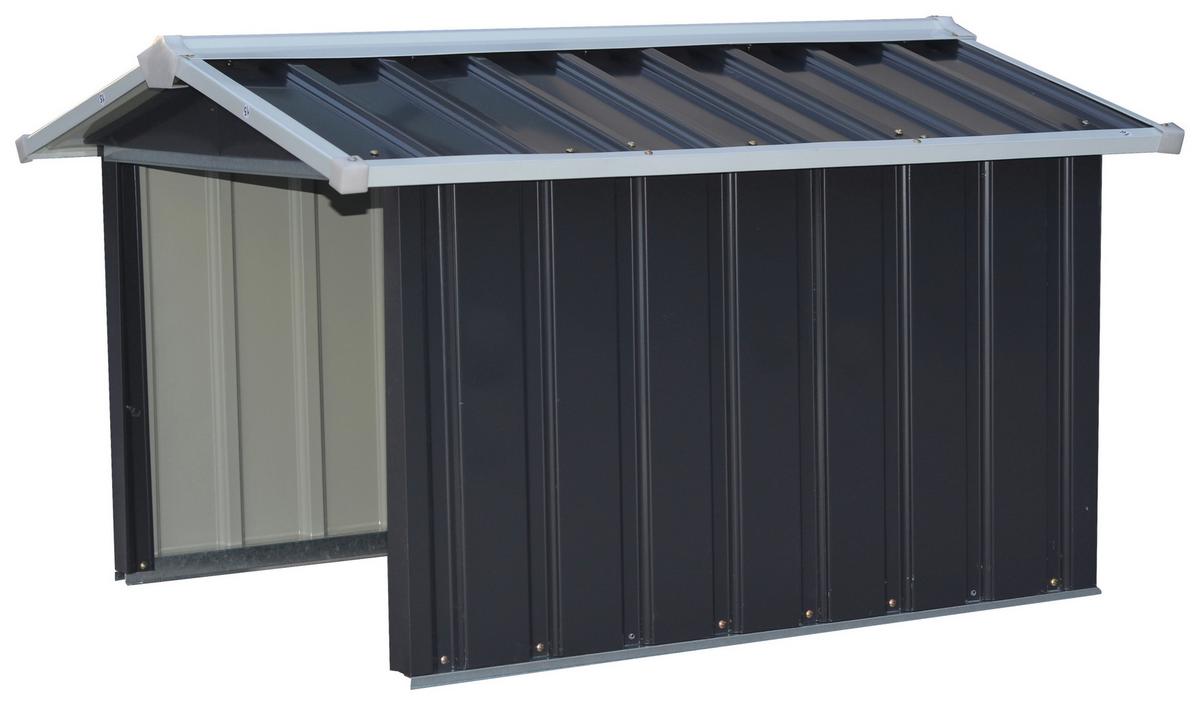 Kleingarage Robus - Anthrazit, MODERN, Metall (86/100/63,5cm) - Homezone