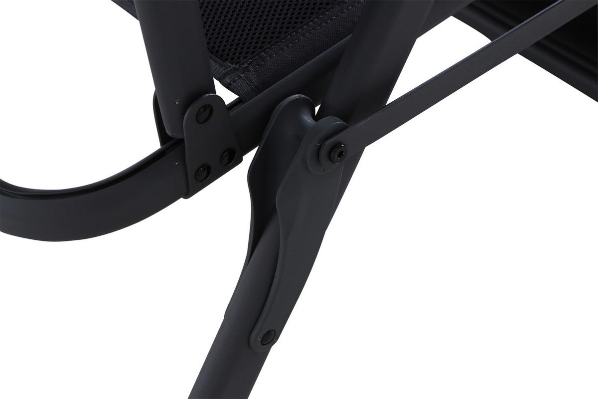 Sonnenliege Premium Aluminium, Verstellbar - Anthrazit, KONVENTIONELL, Textil/Metall (75/123/91cm) - Siena Garden