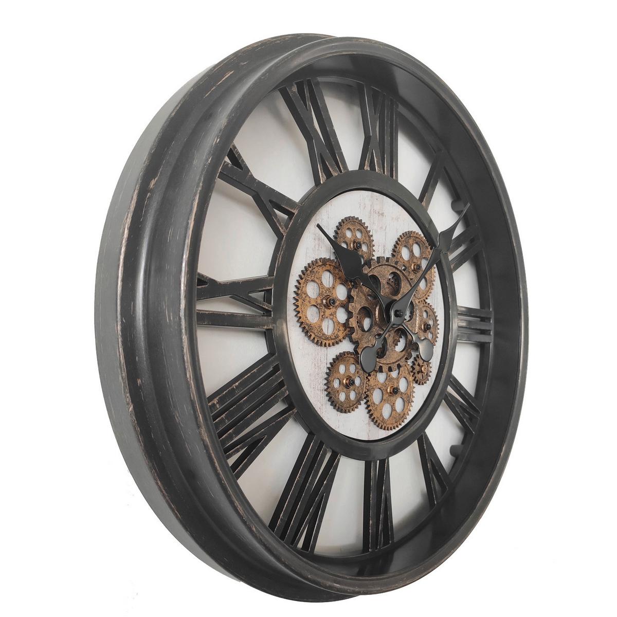 WANDUHR B992527 OPHELIA - Schwarz, Design, Glas/Kunststoff (50,8/50,cm)
