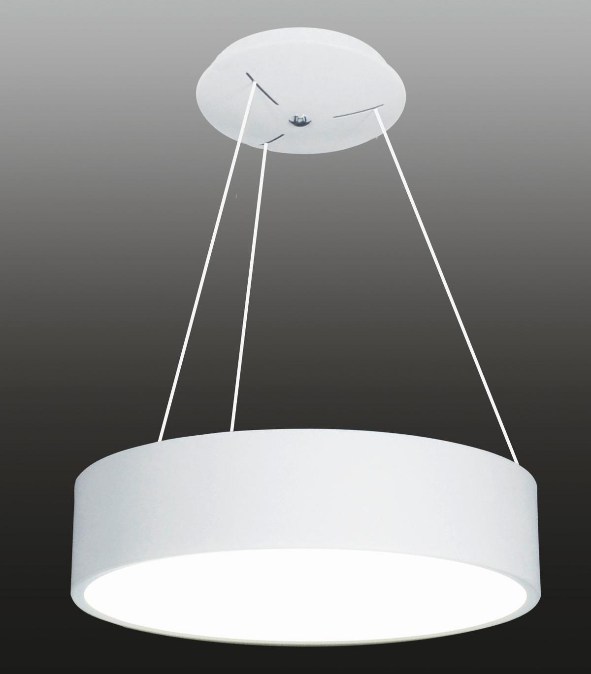 LED-Hängeleuchte Carla H: 150 cm Farbtemperaturwechsler - Weiß, Design, Kunststoff/Metall (45/150cm) - Näve