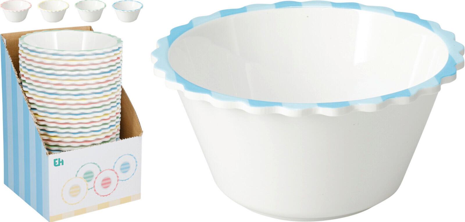 Schale Melanie - Blau/Pink, Basics, Kunststoff (14,5/7/14,5cm)