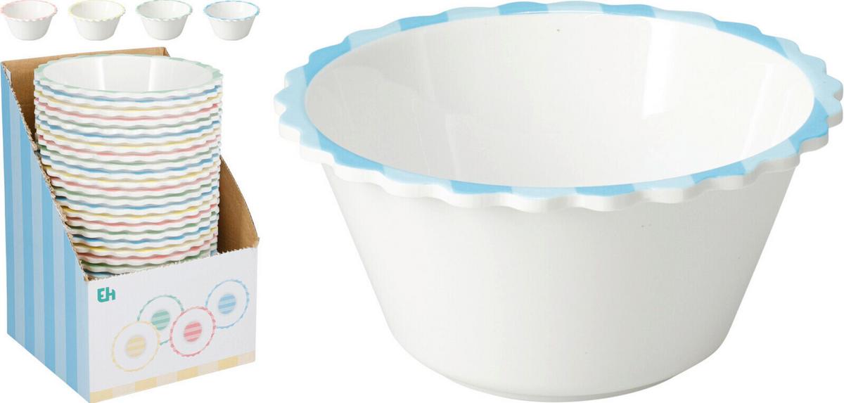 Schale Melanie - Blau/Pink, Basics, Kunststoff (14,5/7/14,5cm)