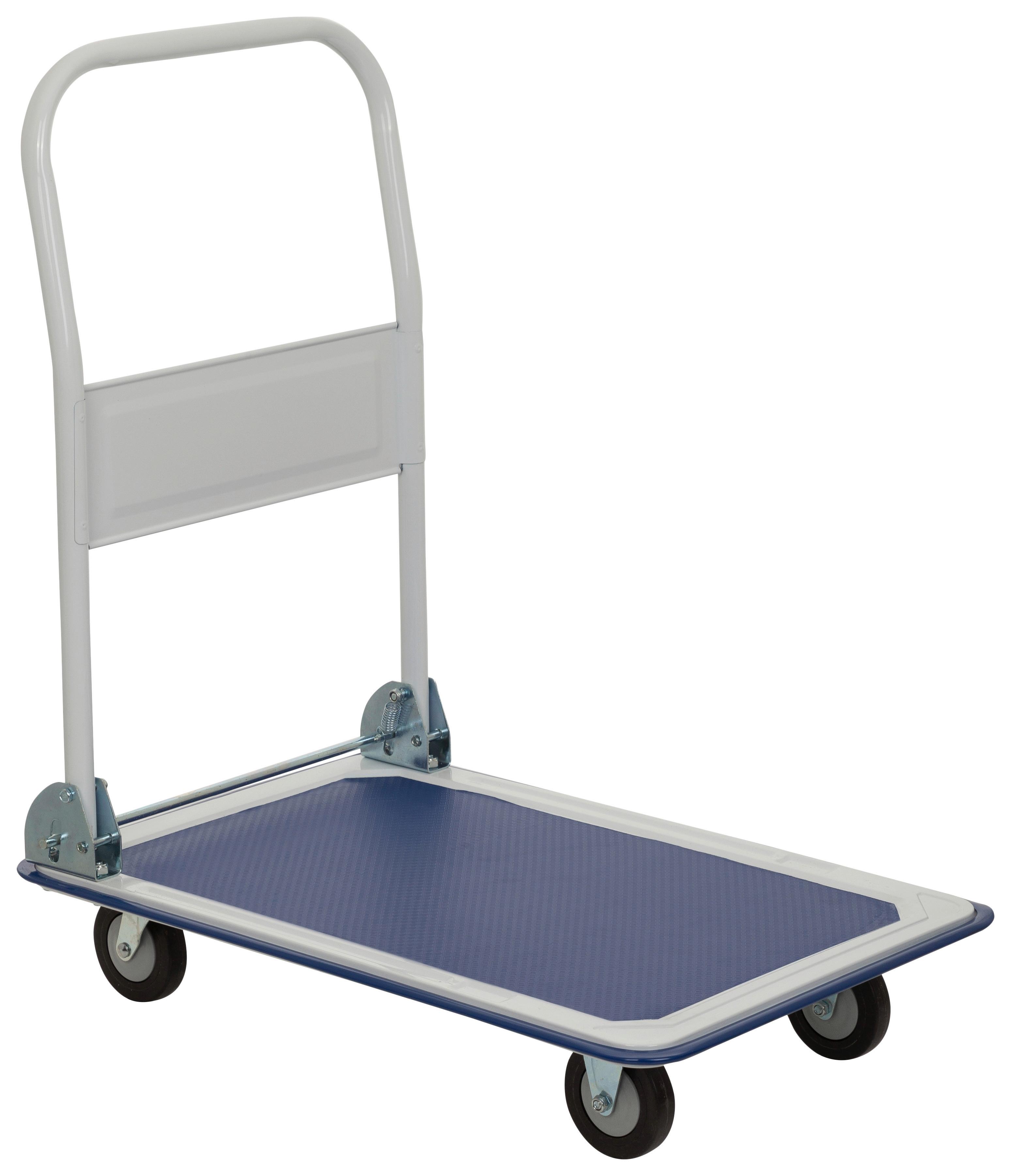 Transportwagen Carry - Blau/Weiß, Basics, Metall (48/82,5/73cm) - MID.YOU