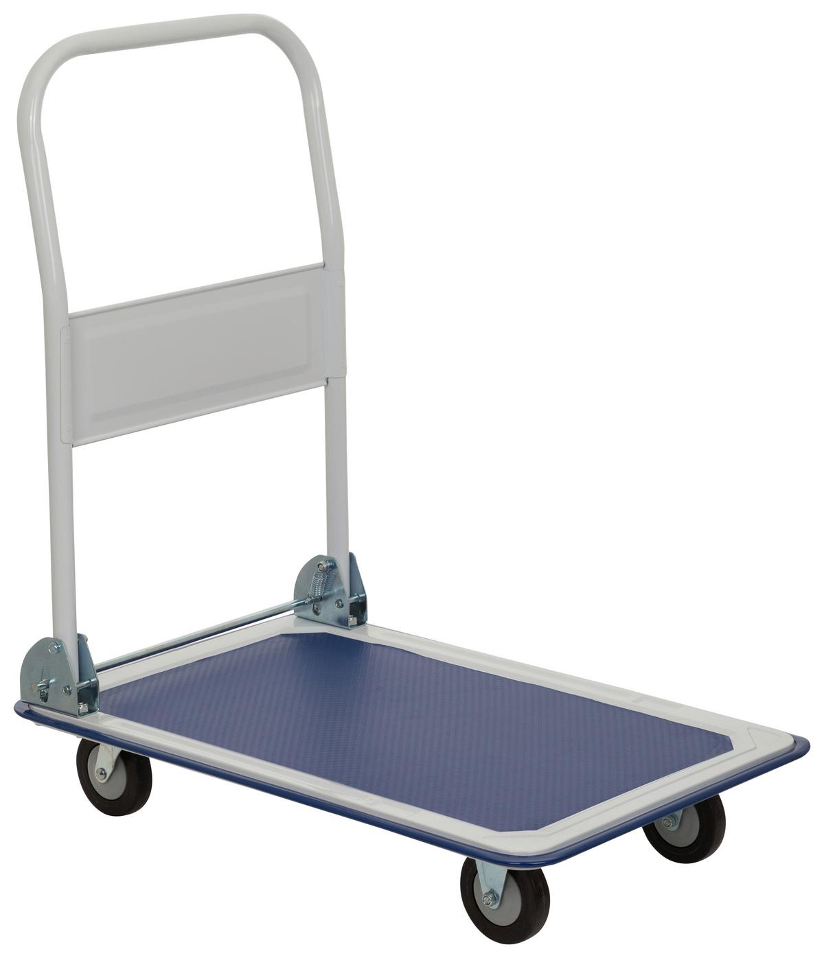 Transportwagen Carry - Blau/Weiß, Basics, Metall (48/82,5/73cm) - MID.YOU