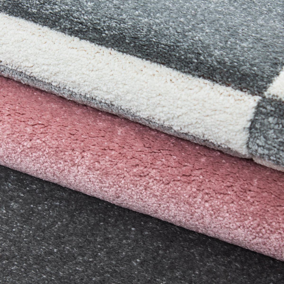 Flachwebteppich Hawaii - Pink, Design, Textil (280/370cm) - Novel