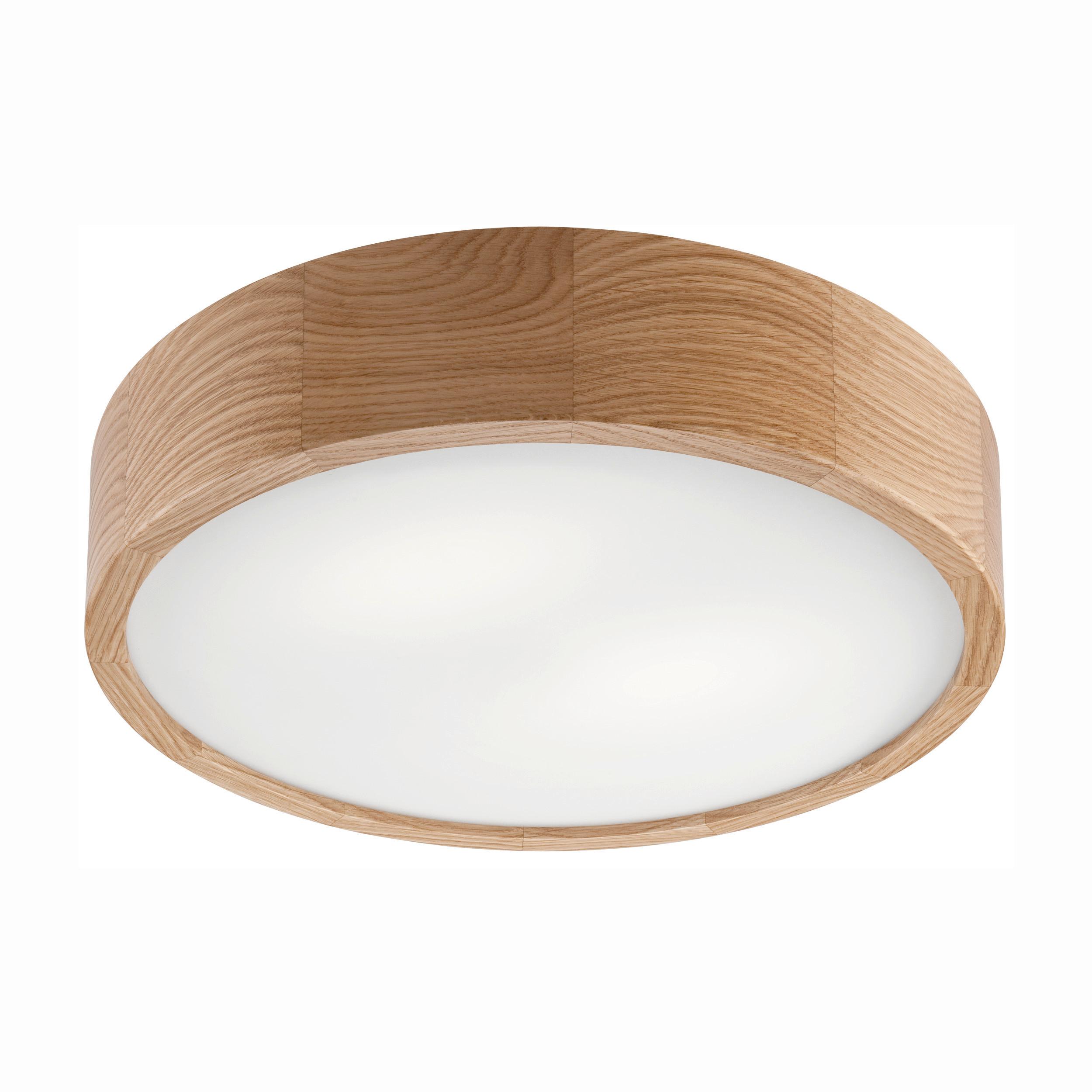 Deckenleuchte Eveline 38049 - Alteiche, Basics, Glas/Holz (37/8cm)