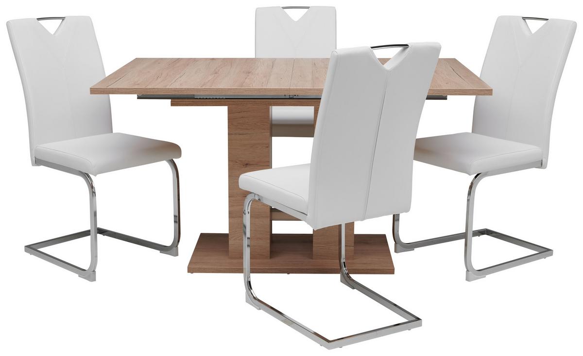 Esstisch Ausziehbar Helena 140-220x90 Cm Eiche Dekor - Eichefarben, KONVENTIONELL, Holzwerkstoff (140-220/76/90cm)