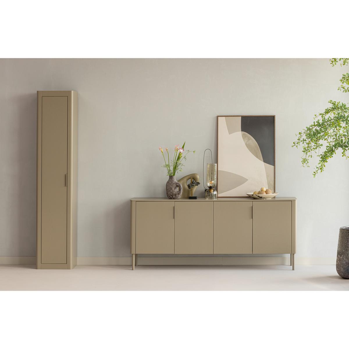 Mehrzweckschrank Gunnar Schlammfarben B: 45 cm - Schlammfarben, Design, Holz (45/217/39cm) - Livetastic