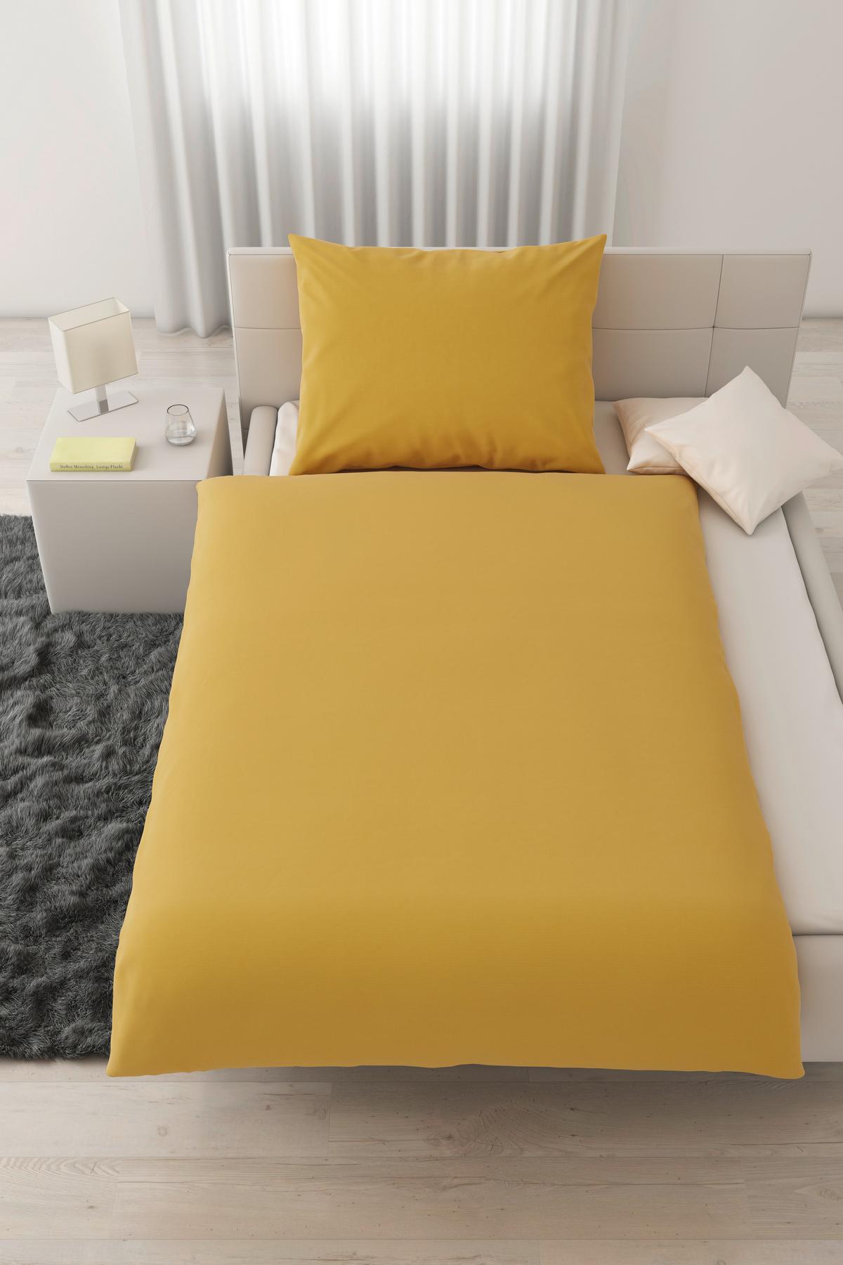 POVLEČENÍ Waffel, 140/200cm, žlutá - žlutá, Moderní, textil (140/200cm) - Modern Living