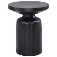 Beistelltisch Aluminium Schwarz D: 40 cm - Schwarz, Design, Metall (40/30cm) - MID.YOU