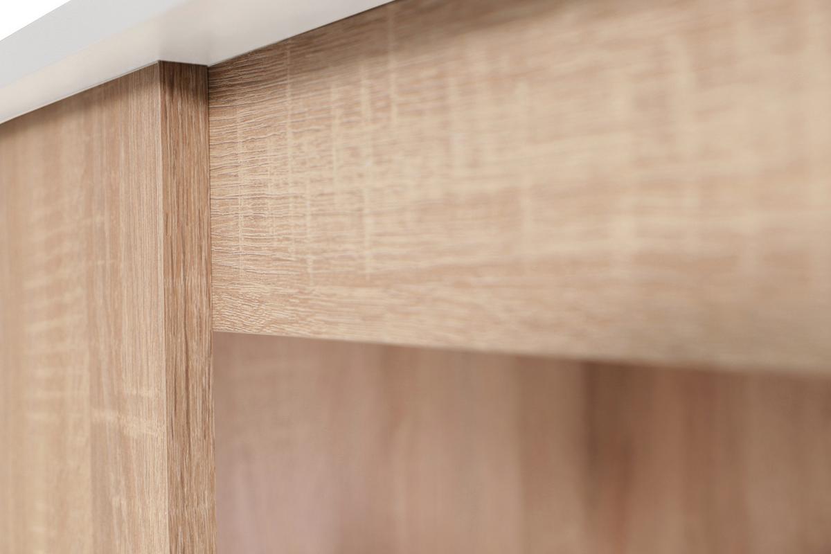 Bartisch Merle Weiß/Eiche Dekor B:103cm - Eichefarben/Weiß, Design, Holzwerkstoff (103/50/115cm) - Respekta