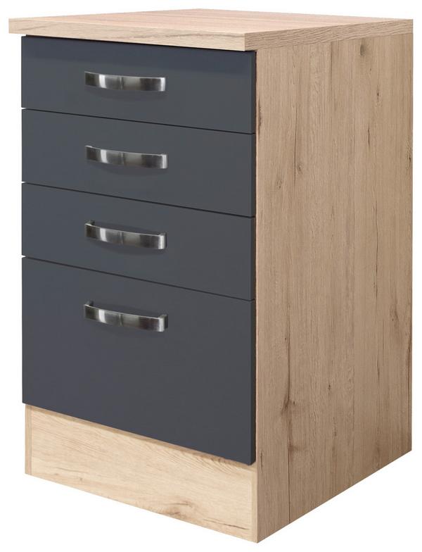 Küchenschrank mit basaltgrauer Front online kaufen