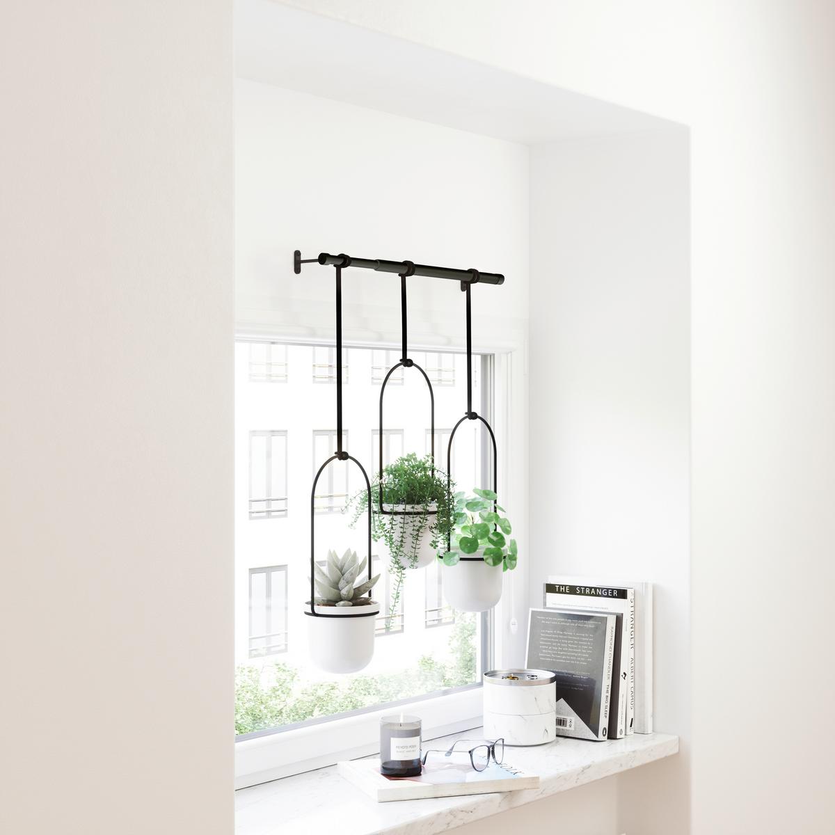 KVETINÁČ TRIFLORA - čierna/biela, Basics, kov/plast (107/15/63cm) - Umbra