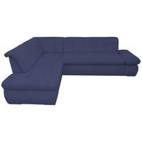 Ecksofa mit Armteilverstellung Moric Dunkelblau Mikrofaser - Chromfarben/Dunkelblau, KONVENTIONELL, Textil (216/273cm) - MID.YOU