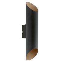 Außenwandleuchte Agolada 3,7w Stahl, Wandmontage - Schwarz/Kupferfarben, Design, Metall (7,5/36cm) - Eglo