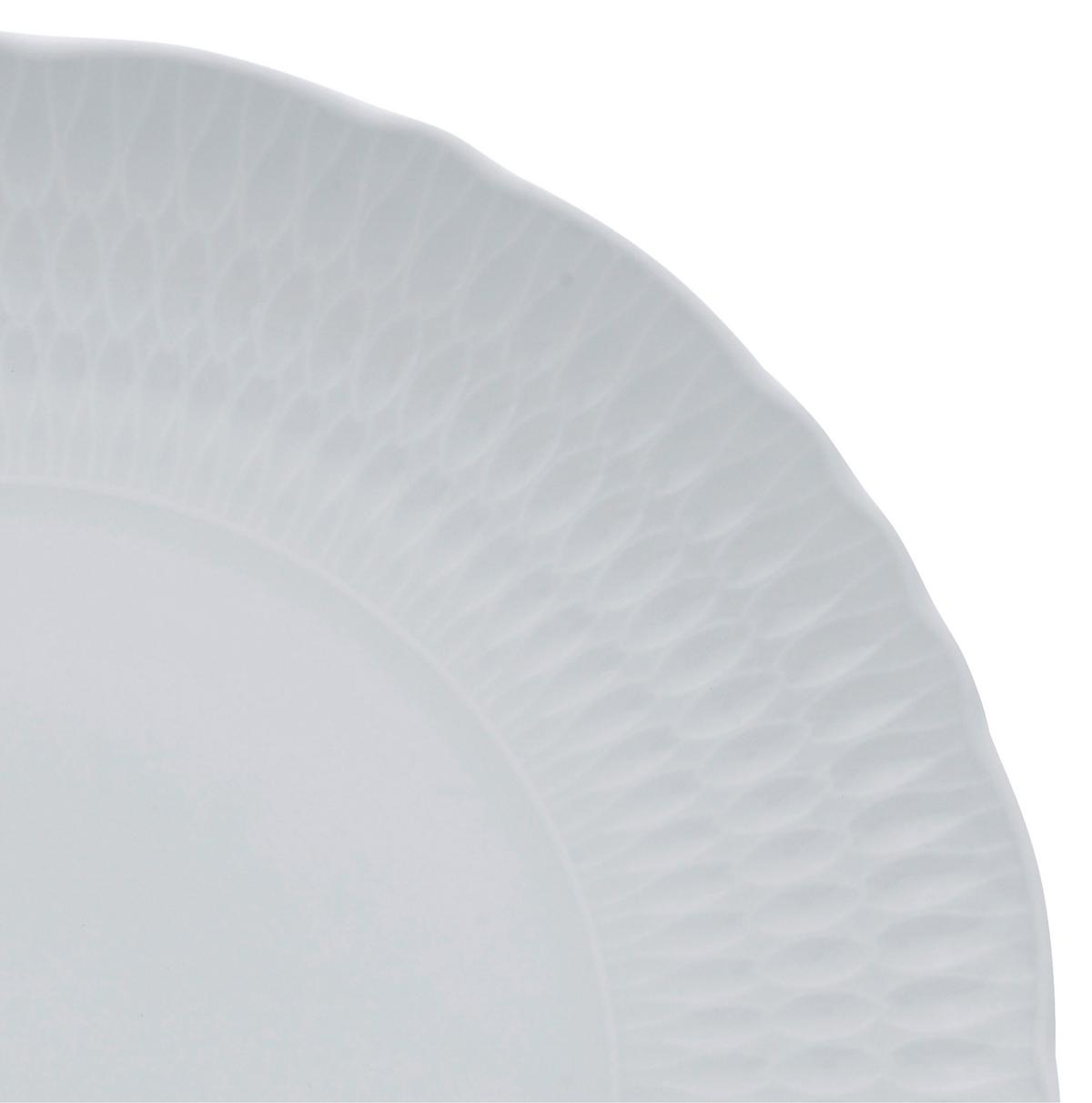 Tafelservice Keramik 4 Personen Geschirr Set Weiß - Weiß, Trend, Keramik (36,5/36,5/34,5cm) - Creatable