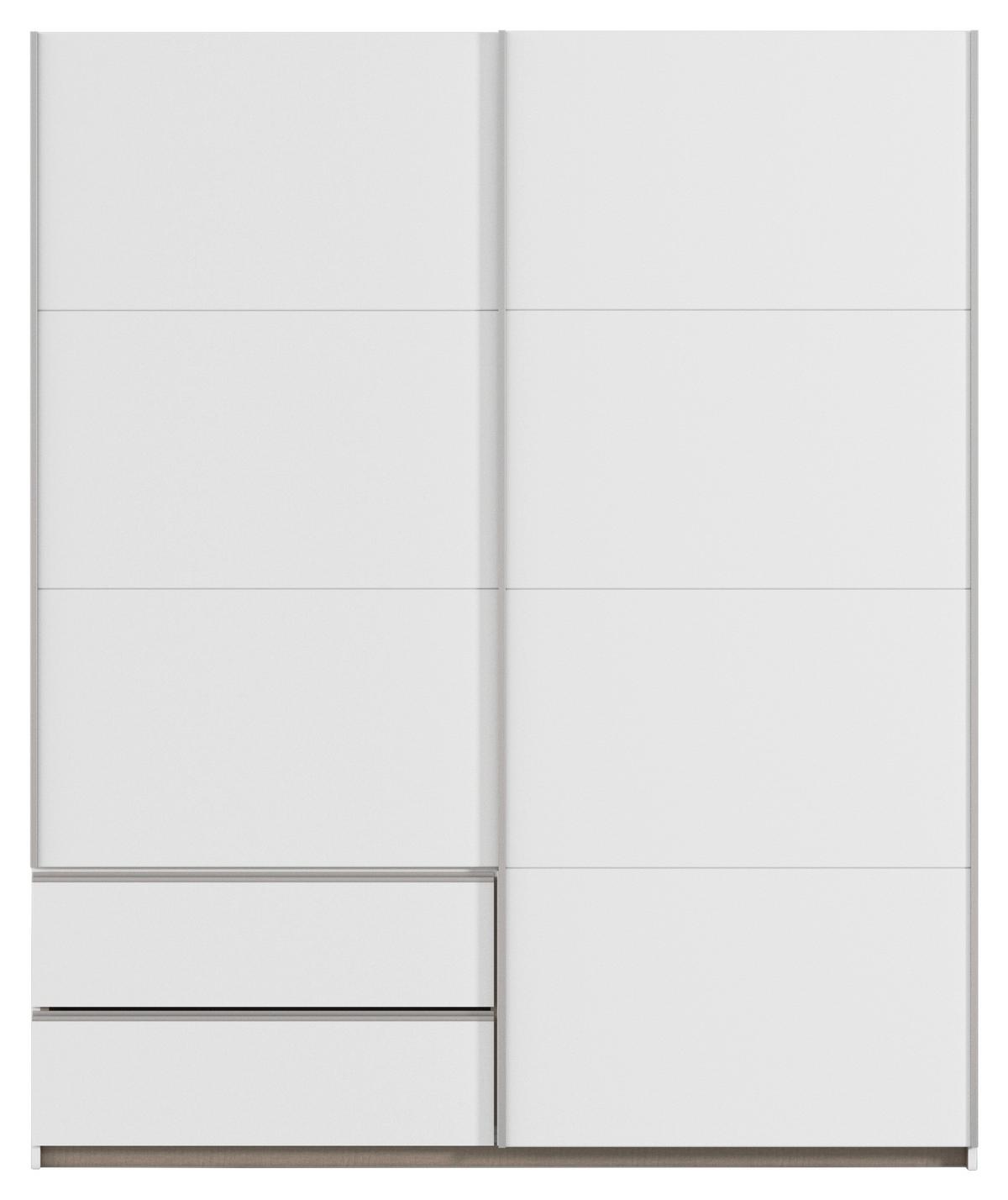 Schwebetürenschrank Stoke Weiß B: 175 Cm - Weiß, MODERN, Holzwerkstoff (175/210/59cm) - Rauch Möbel