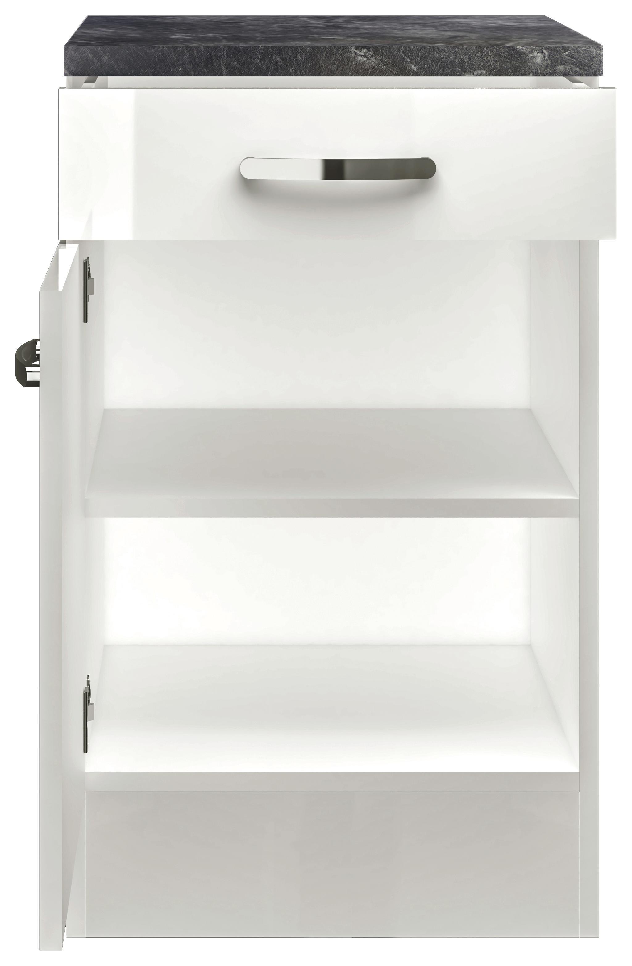 Küchenunterschrank in Weiß und Schiefer entdecken