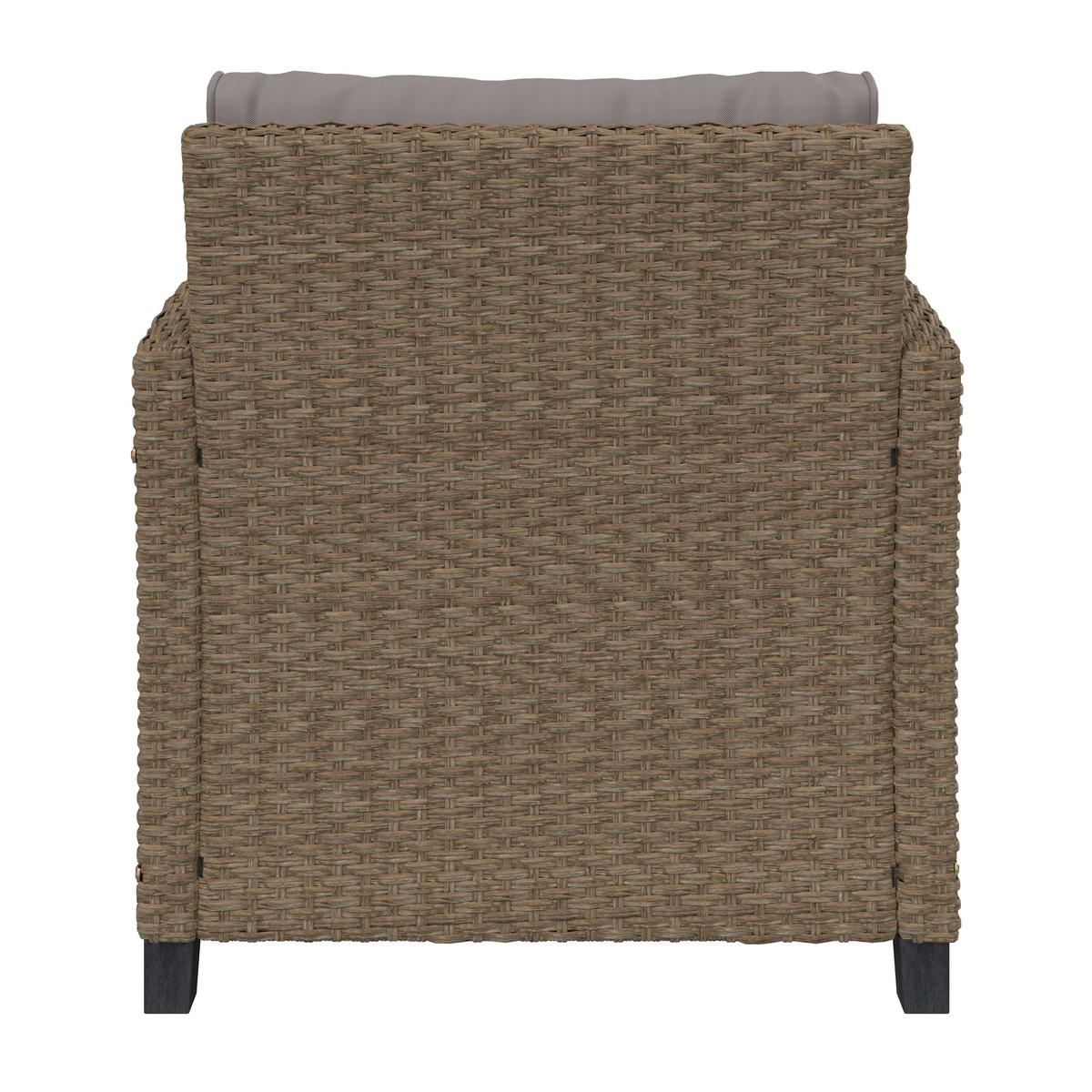 Lounge-garnitúra Porto-Multi - világosbarna/szürke, Modern, műanyag/textil (237/190/73.5cm) - Beldano