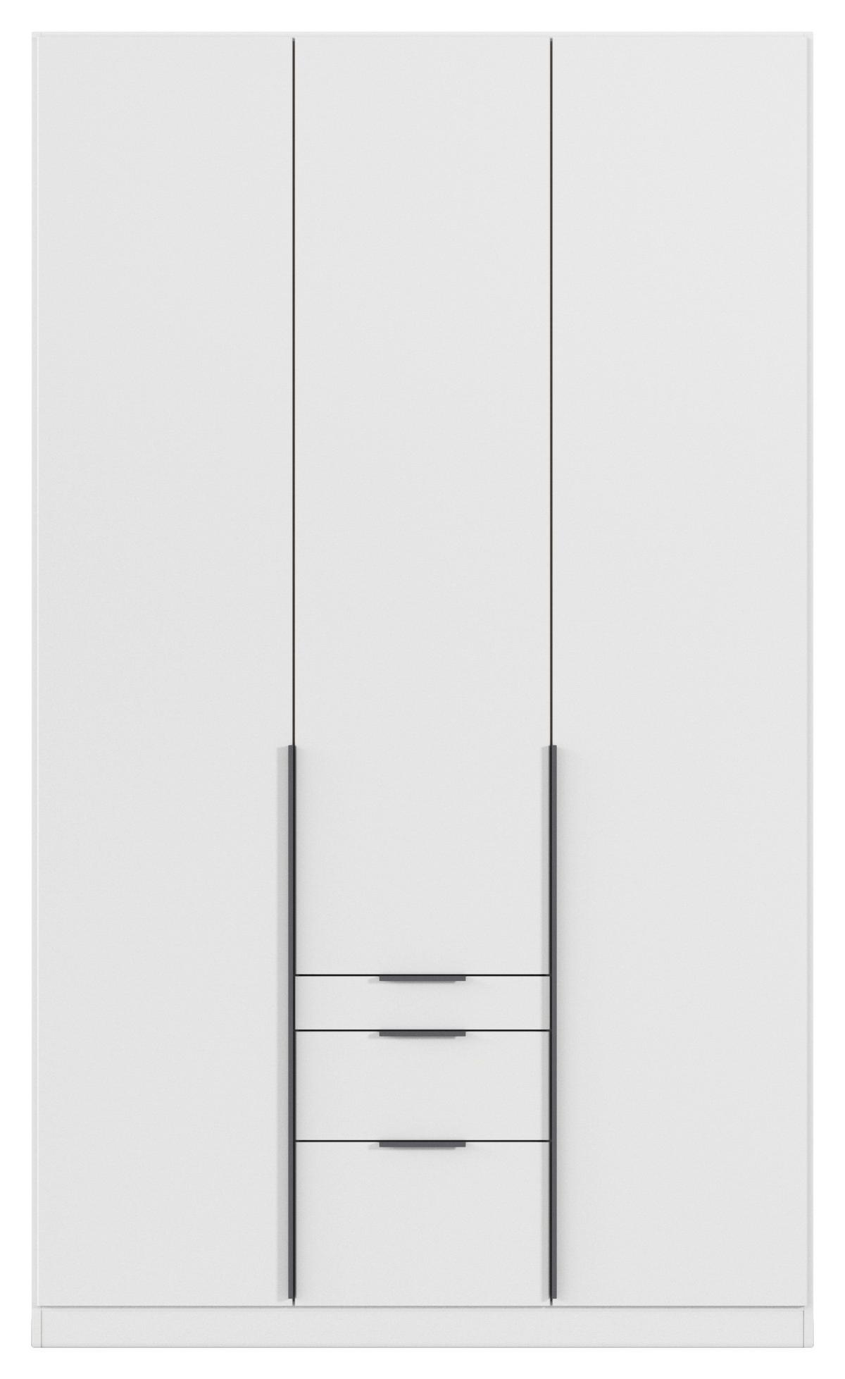 Drehtürenschrank Alabama Weiß B: 136 Cm - Weiß, MODERN, Holzwerkstoff (136/229/54cm) - Rauch Möbel