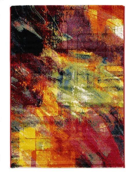 Webteppich Multicolor Happiness New Brush 65x130 cm - Multicolor, Basics, Textil (65/130cm) - Novel