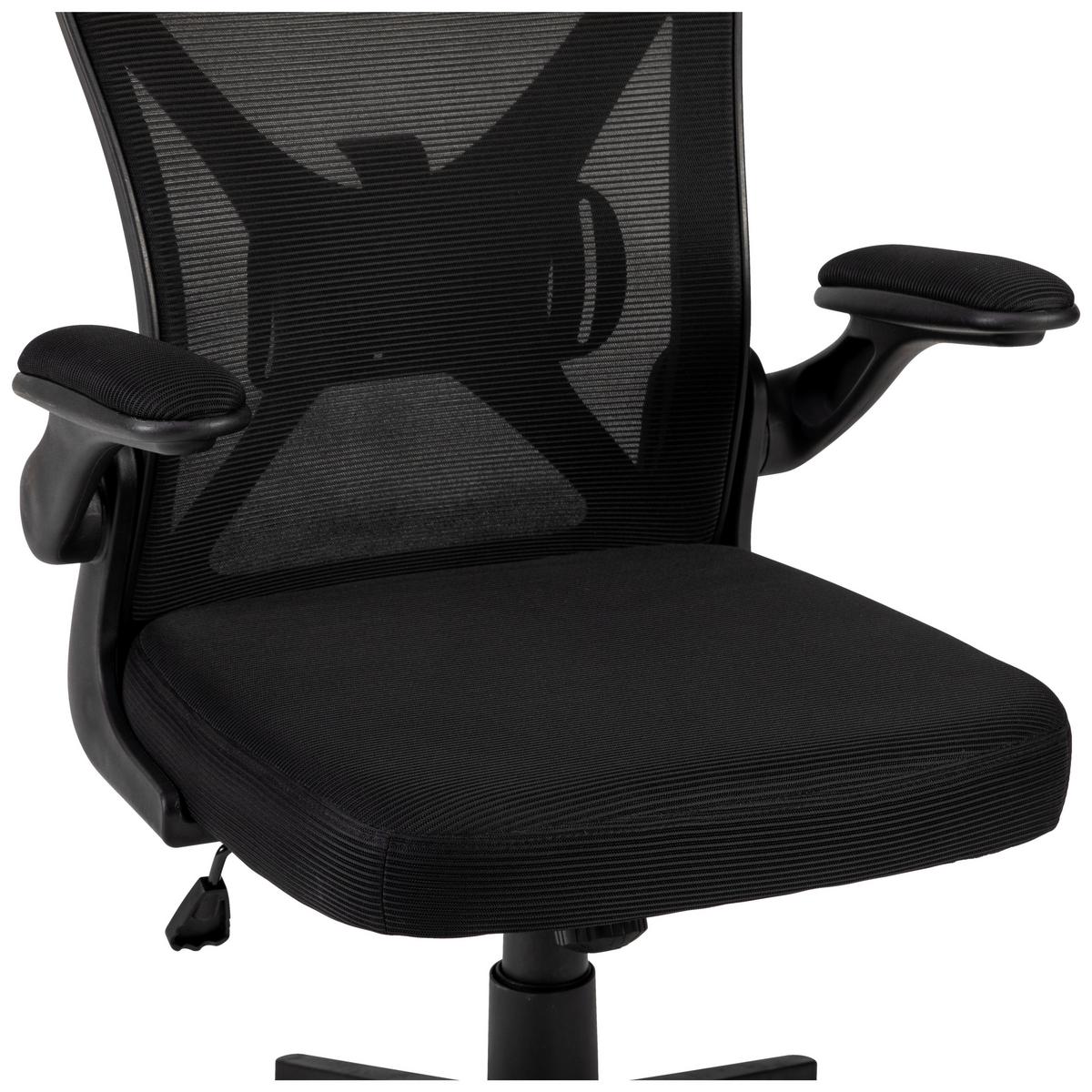 Chefsessel Jimmy Schwarz B: 63 cm - Schwarz, Trend, Kunststoff/Textil (63/116/65cm)