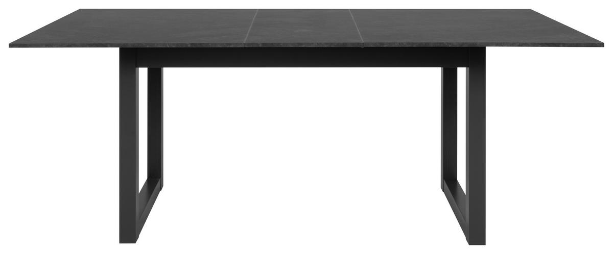 Esstisch Ausziehbar Austin 160x90x75 Cm Anthrazit - Schieferfarben/Anthrazit, Design, Holzwerkstoff (160/90/75cm) - MID.YOU