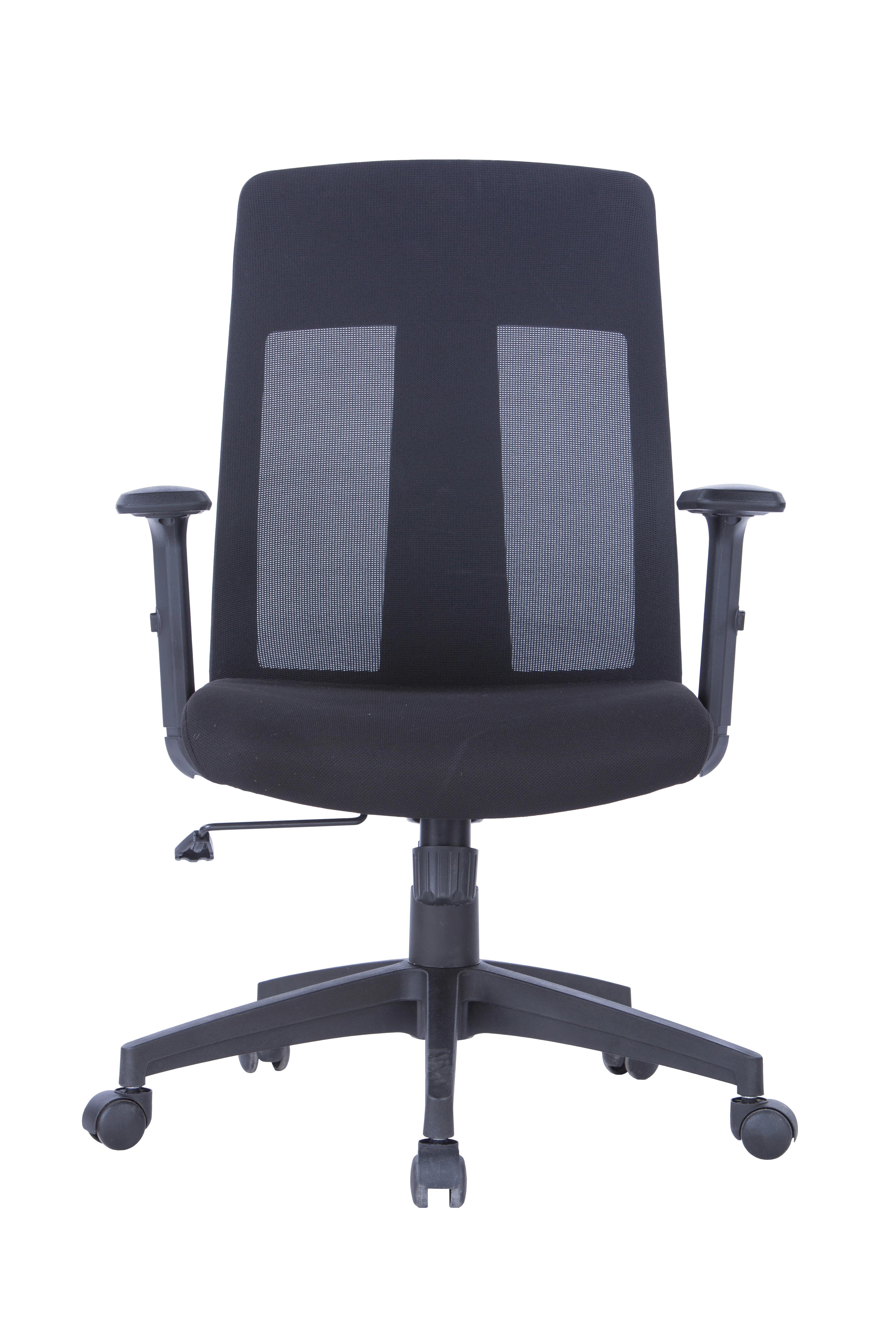 Drehstuhl Laguna Schwarz B: 64 cm - Schwarz, Design, Kunststoff/Textil (64/106/61cm) - MID.YOU