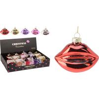Christbaumanhänger Kissy - Multicolor, Basics, Glas (8,2/4/6,2cm)