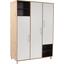 Ruhásszekrény Box - Tölgyfa/Fehér, modern, Faalapú anyag (147/205/55cm)