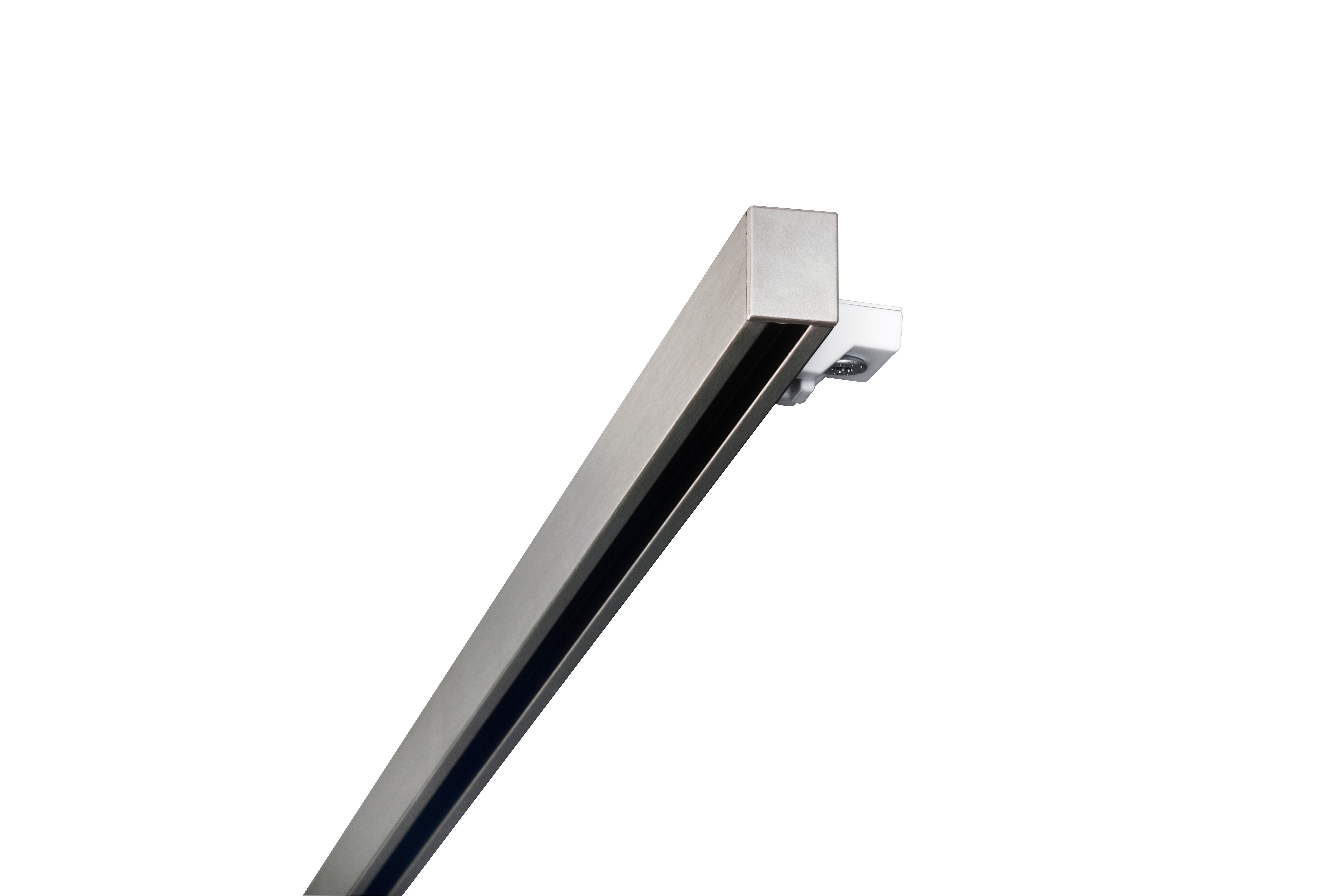 KOĽAJNICA NA ZÁVESY Style, 240cm - farba ušľachtilej ocele, kov (240cm) - Premium Living