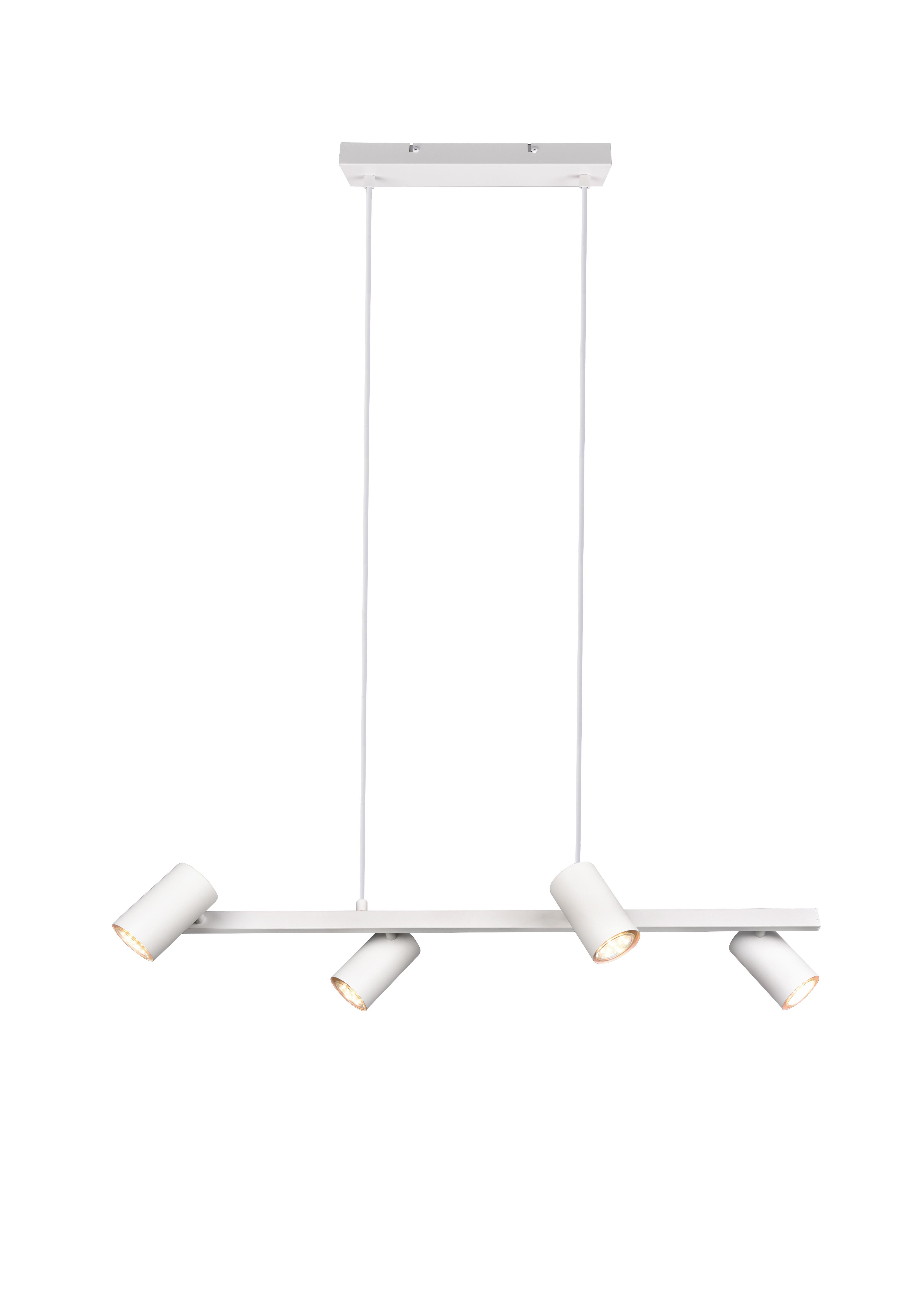 STROPNÍ ZÁVĚSNÉ SVÍTIDLO - bílá, Moderní, kov (80/150/18cm) - Trio Leuchten