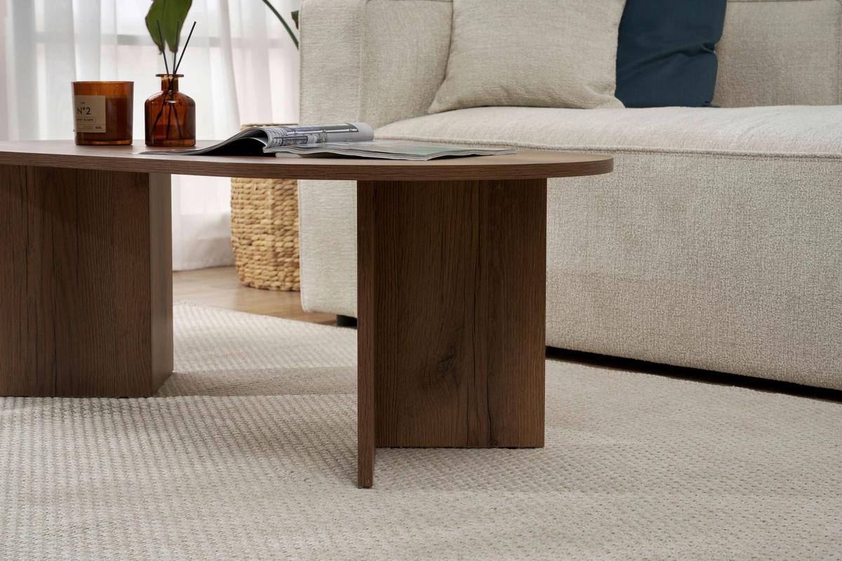 Couchtisch Sable Walnussfarben B: 119cm - Walnussfarben, Design, Holzwerkstoff (119/40/60cm) - MID.YOU