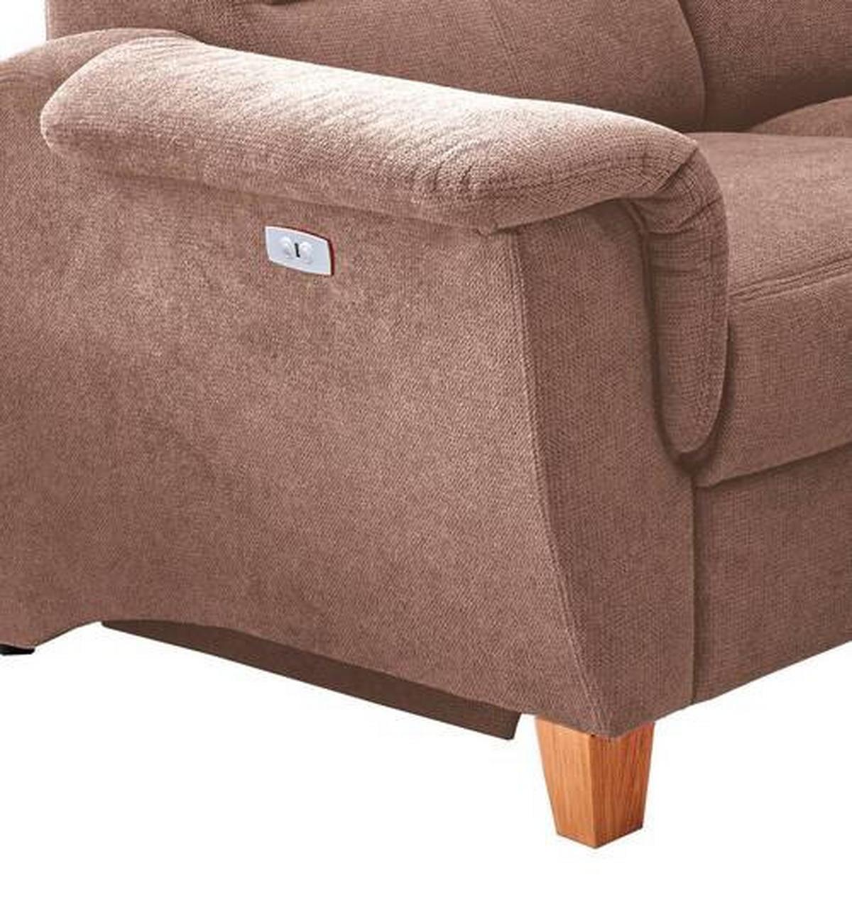 Ecksofa Parole Hellbraun S:241/238 cm - Wildeiche/Hellbraun, KONVENTIONELL, Textil (241/238cm) - Livetastic