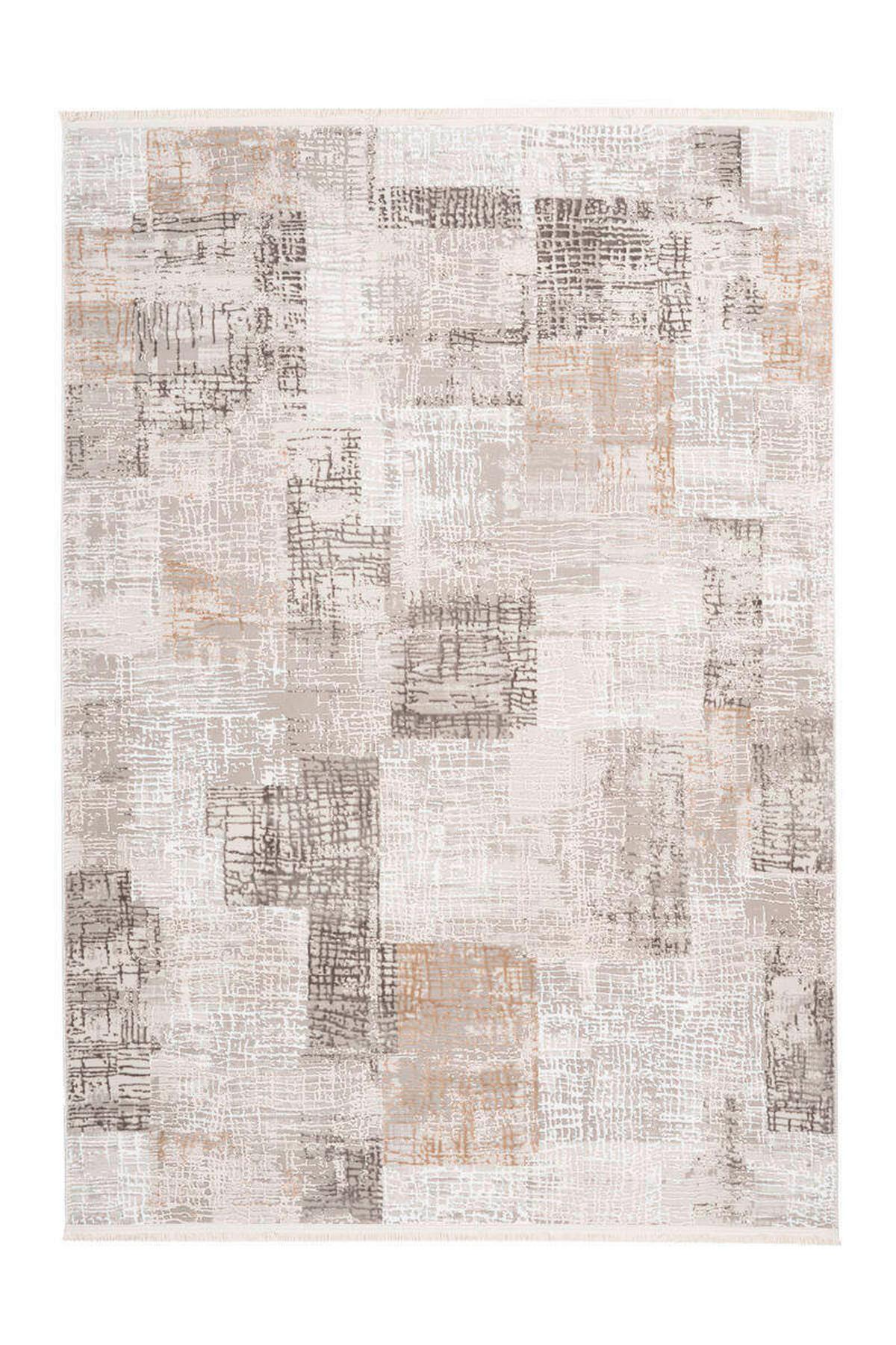 Webteppich Grau/Silberfarben Akropolis 80x150 cm - Silberfarben/Grau, Design, Textil (80/150cm) - Kayoom
