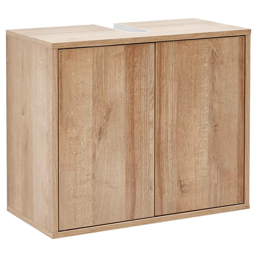 Waschbeckenunterschrank Finn B: 60 cm, Eichefarben