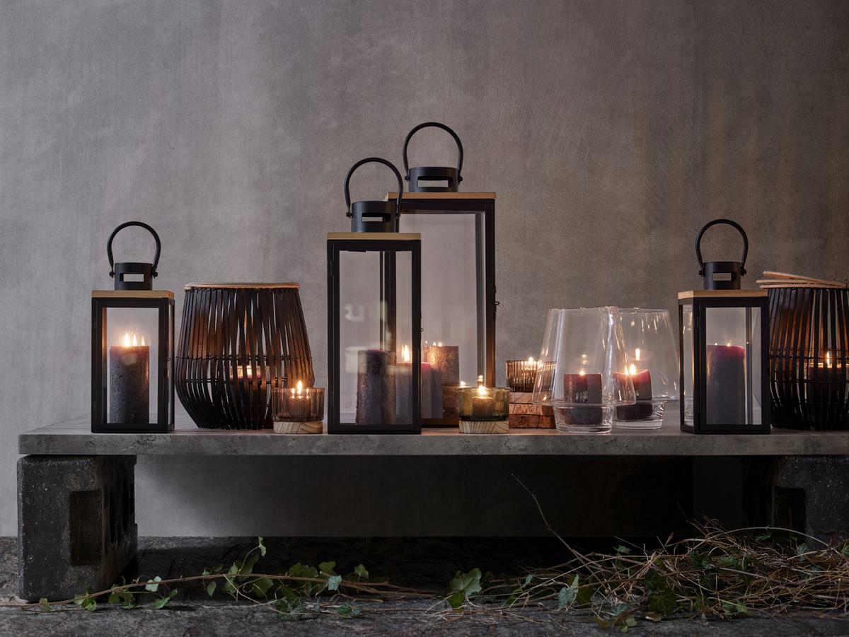 SVIETNIK MAJA II - hnedá/číra, Basics, sklo (8,5/13cm) - Modern Living