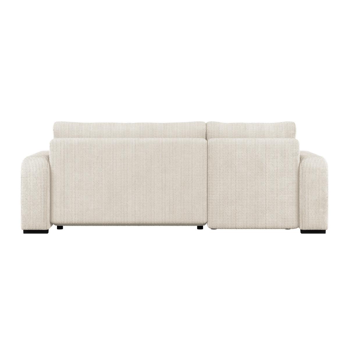 Univerzálna sedačka MARSEILLE, béžový menčester - čierna/béžová, Trend, kov/drevo (155/240cm)