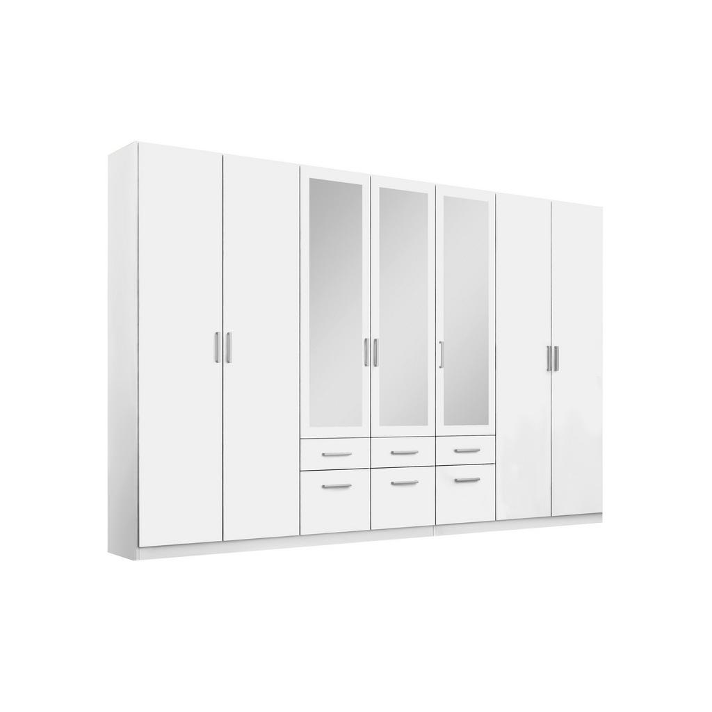 DREHTÜRENSCHRANK Bingen Weiß B: 315 cm
