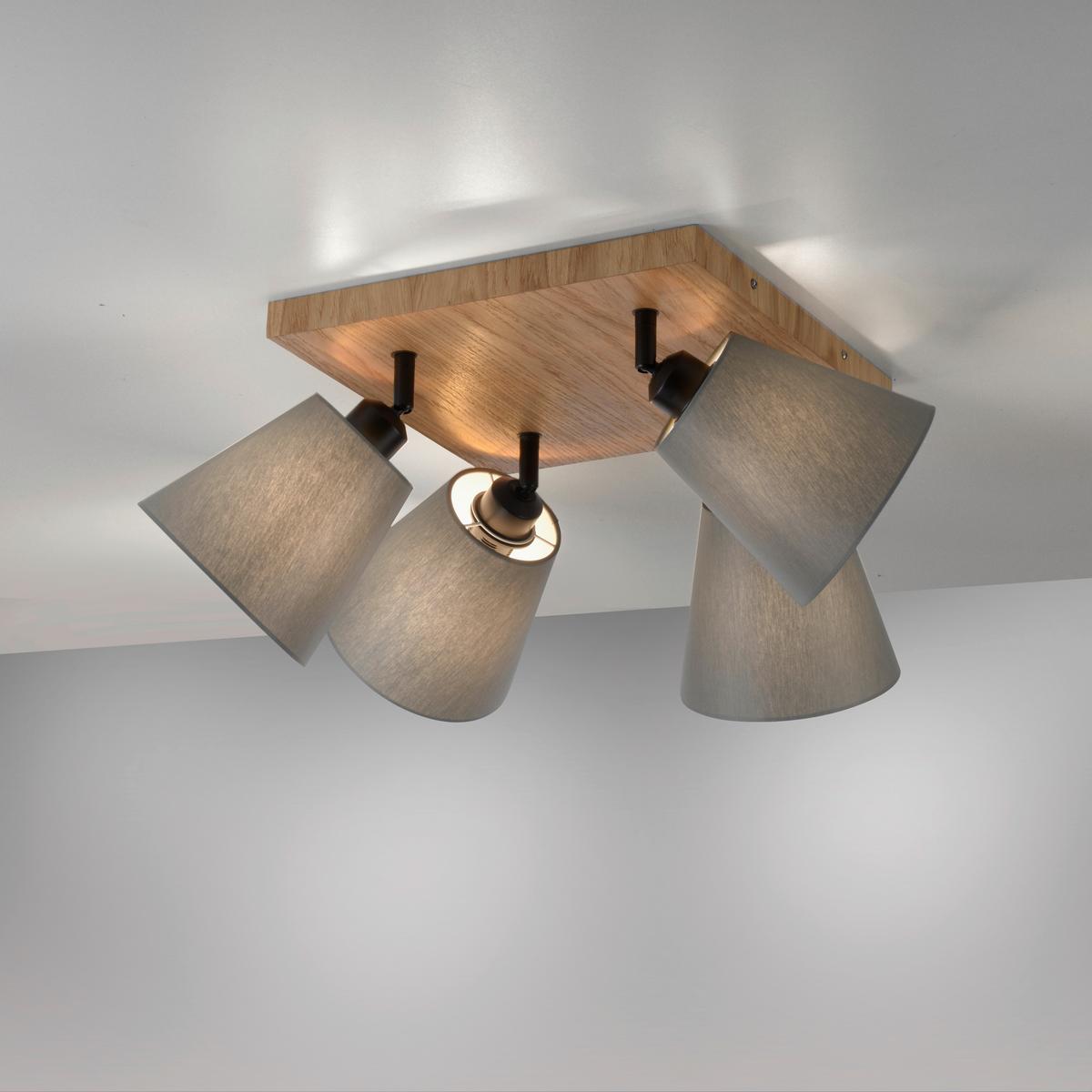 Deckenleuchte 11583-79 Gerda - Natur, Holzwerkstoff/Metall (77/28/26cm)