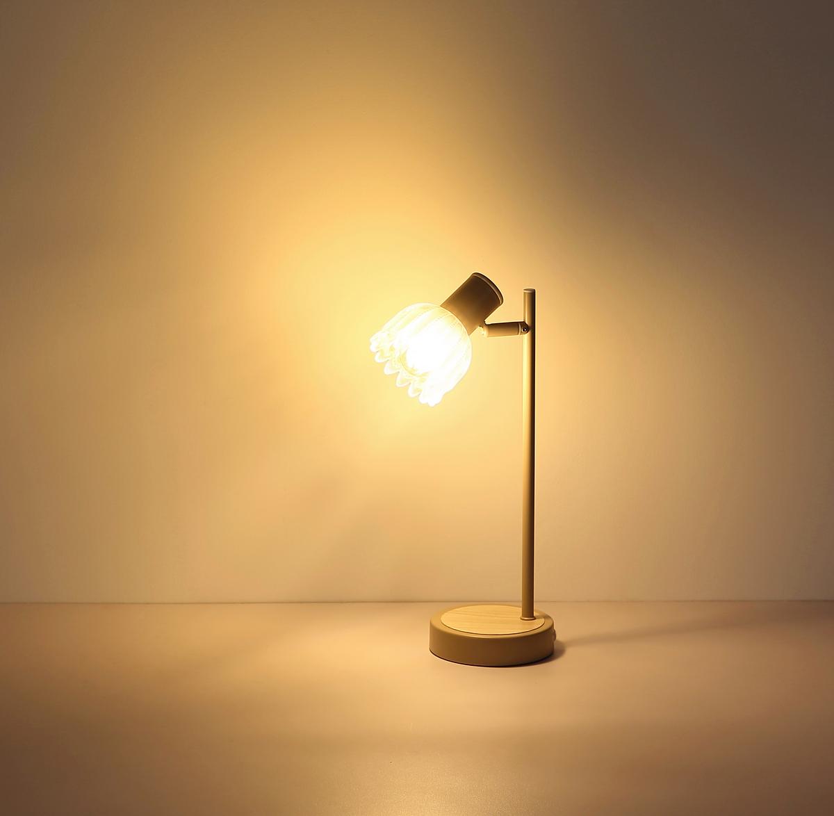 Tischleuchte Exkl. E14, 40w - Sandfarben/Schwarz, KONVENTIONELL, Glas/Kunststoff (17/12/35cm) - Globo