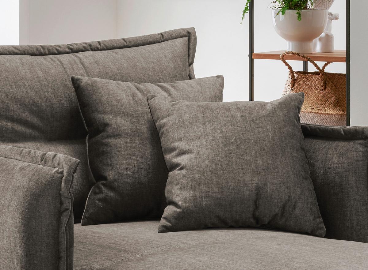 Polstersessel mit Armlehnen Lava Stoffbezug Braun - Schwarz/Braun, MODERN, Textil (111/101/167cm) - Livetastic