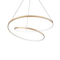 LED-Hängeleuchte Ottone Messingfarben D: 80 cm - Messingfarben, Design, Kunststoff/Metall (80/39/150cm) - Ideal Lux