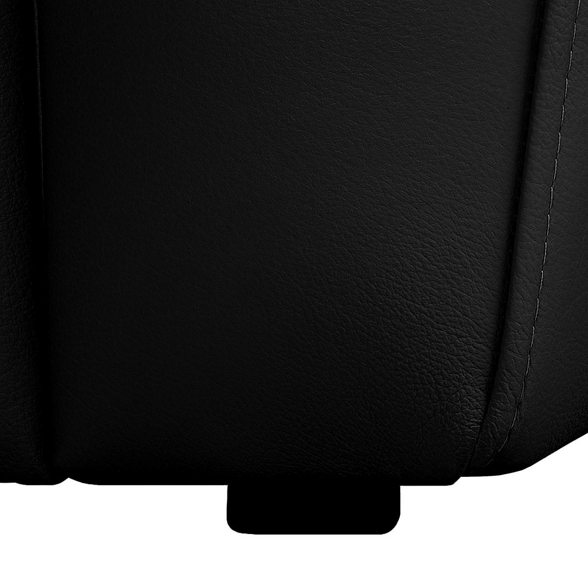 Schlafsofa Oslo Schwarz B: 205 cm - Schwarz, Design, Leder (205/92/85cm) - Livetastic